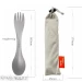 Ловилка - ложка-вилка походная двухсторонняя титановая Spork Titanium