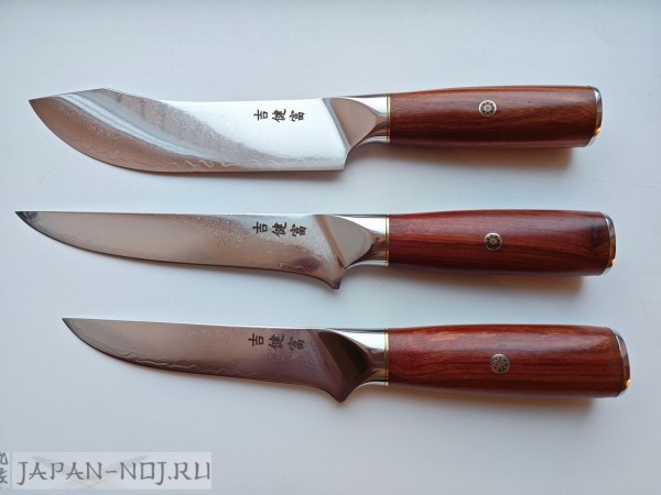 Комплект мясника Damascus 67 слоев, сердцевина из стали VG10